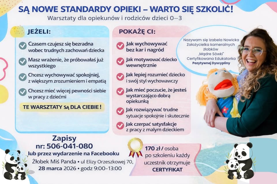 Facebook wydarzenie: SZKOLENIE Z POZYTYWNEJ DYSCYPLINY!